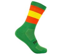 Calzini BANDIERA SPAGNA Ciclismo per uomo e donna. Colori originali, senza cuciture. Antiodore. Prodotto in Spagna. (Verde, 43-45)