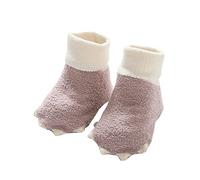 Calzini Bimbo 2 Anni - Calzini per Bambini con Zampe Piccole Calzini da Pavimento Calzini in Cotone per Bambini Autunno Inverno Half Velvet Soft Skin Ragazzi Ragazze (S Infant)