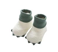 Calzini Bimbo 2 Anni - Calzini per Bambini con Zampe Piccole Calzini da Pavimento Calzini in Cotone per Bambini Autunno Inverno Half Velvet Soft Skin Ragazzi Ragazze (White L Toddler)