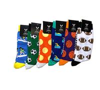 Calzini - Calcio Calcio Calcio Pallacanestro Tennis Uomo Donna - Taglia 36-46 - Calze Divertente Divertente, Surfer, Taglia unica