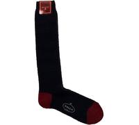 calzini caldi GALLO calze lunghe uomo lana bouclé tinta unita nero blu grigio