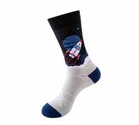 Calzini caldi per autunno e inverno a tubo medio calzini stampati per interni ed esterni casa scarpe abbinate stivali, A, Taglia unica