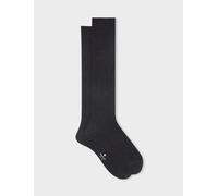calzini Calze GALLO lunghe gambaletto da per uomo cotone tinta unita grigio