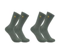 Calzini Carhartt ForceT Midweight Crew, confezione da 2, verdi Taglia M