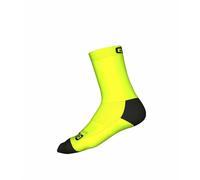 Calzini ciclimo Q-SKIN 18cm ALE' TEAM giallo fluo