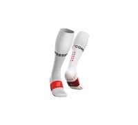 Calzini compressport full socks run bianco