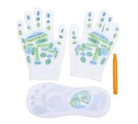 Calzini con Attrezzi e Guanti Calzini Morbidi in Cotone Antiscivolo Guanti Trigger Point Stick Set per Uomo Donna