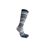 Calzini Con Dita Separate 3 paia di calzini da uomo lunghi di grandi dimensioni in cotone a strisce colorate a compressione Sport Fitness Happy Funny 5 calzini al polpaccio EU42-46 Donna Calze Con Dit
