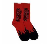 Calzini con logo rosso di Stranger Things. T.4046 Morbidi e comodi da indossare: i calzini offrono traspirabilità e una vestibilità perfetta, facili da lavare, design unici e originali, ideali per l'u