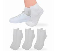 Calzini Costina Donna Cotone Leggero 3 Paia Calze Donna Filo di scozia Made in Italy (IT, Testo, Taglia unica, Regular, Regular, ASS BIANCO 3 Paia)