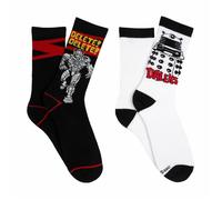 Calzini Crew Di Doctor Who Cyberman E DALEK, Una Taglia