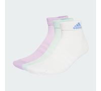 adidas Unisex - Adulto Cushioned Sportswear Ankle Socks 3 Pairs, Powder Plum/White/Halo Mint, 10.5-12.5