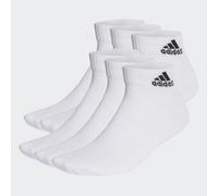 Calzini corti unisex adidas Cushioned Sportswear Ankle Socks 6 Pairs HT3442 Bianco 34-36