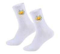 Calzini da birra, calzini da birra ricamati, divertenti da Oktoberfest, da uomo, in cotone, da tennis, unisex, divertenti per gli amanti della birra, Oktoberfest, festa del papà, Natale (dimensioni