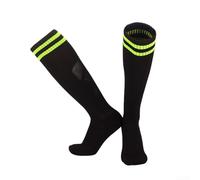 Calzini da calcio professionali sottili con supporto alla caviglia e design elastico per prestazioni migliori sul campo (M nero e verde)
