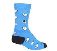 Calzini da ciclismo SockGuy Black Sheep 6in Wool Crew - WCRBLACKSHEEP (Nero