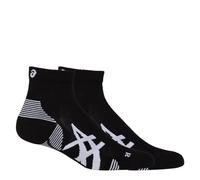 Calze ASICS Cushion Run Quarter Sock nero bianco (pack da 2) - L