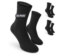 Calzini da danza Safersox, 3 Paia, Nero, 35-38