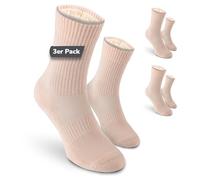 Calzini da danza Safersox, 3 Paia, Tono pesca, 35-38