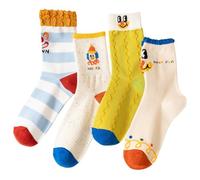 Calzini da donna a forma di animale, divertenti calzini con clown sorridente, orso, patatine fritte e hamburger, in cotone traspirante, anti-attrito, calzini casual per tutte le stagioni, Joker