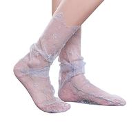 Calzini da donna con scritta "When You Stop Believing You Get Socks, Grigio, Taglia unica
