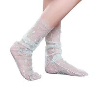 Calzini da donna con scritta "When You Stop Believing You Get Socks, Verde, Taglia unica