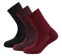 Calzini da donna Devold Daily medium sock 3PK Dimensioni dei calzini: 36-40 / Colore: rosso