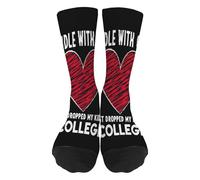 Calzini Da Donna Handle With Caree I Just Droppeds My Kidd Off At College Calzini Alla Moda Moda Traspiranti Calze Running, Per Marito, Ciclismo, Amico, 40cm