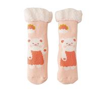 Calzini da donna in velluto agnello autunno e inverno casa Plus velluto spesso pavimento calze grandi calze a rete, F, Taglia unica