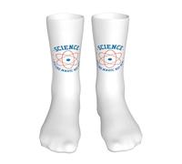 Calzini Da Donna Science It'S Like Magic But Real Sportive Running Calzini Casuale Divertenti Calze Running, Per Tempo Libero, Marito, Amico, 40cm