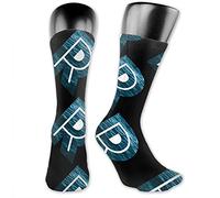 Calzini Da Donna The Letter R Vestito Calzini Comode Morbidi E Caldi Calze Per Attività Sportiva, Per Amico, Ciclismo, Estive, 40cm