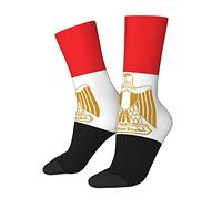 Calzini da equipaggio unisex Bandiera dell'Egitto Calzini termici caldi per l'assorbimento dell'umidità invernale e comodi calzini traspiranti