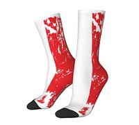 Calzini da equipaggio unisex in stile bandiera d'Italia, caldi calzini termici per l'assorbimento dell'umidità invernale e comodi calzini traspiranti