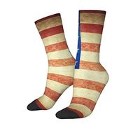 Calzini da equipaggio unisex Old Vintage American Us National Flag Calzini termici caldi per l'assorbimento dell'umidità invernale e comodi calzini traspiranti