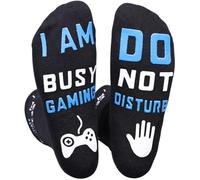 Calzini da gioco, calzini "Do Not Disturb", divertenti calzini regalo per giocatori, calzini da gioco per figli, ragazzi adolescenti, mariti, papà, fidanzati, uomo, donna, TAGLIA 9-12, S-L