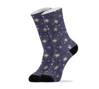Calzini da Lavoro Cartoon Stars on Blue Purple Socks 40cm