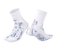 Calzini da Massaggio Acupressione in Cotone Unisex | Bastoncino Massaggiante, Istruzioni dei Punti Chiare, Resistenti All’usura, Idea Regalo per Uso Domestico
