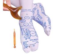 Calzini da massaggio ai piedi, per riflessologia, per massaggio e riflessologia con punti di pressione, calzini per riflessologia, sollievo dal dolore ai piedi, rimedi per il massaggio ai piedi