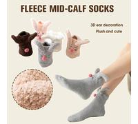 Calzini da notte in pile nuovi per l'autunno e l'inverno, calzini a metà po I8I9