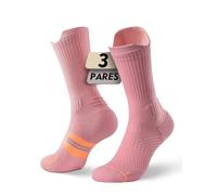 Calzini da Running Compression in Bamboo con Coolmax - Anti-VescicheperTrekking & Palestra VescicheCon Cuscino a Zone Ventilazione Rete Supporto