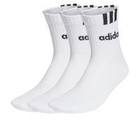 Calzini da tennis Adidas 3-Stripes Linear Half Crew Cushioned 3P - Bianco (40-42)