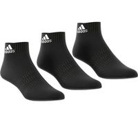 Calzini da tennis Adidas Cushion Ankle 3PP - Black/Black/Black - Nero (31-33)