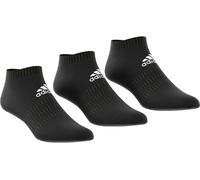 Calzini da tennis Adidas Cushion Low 3PP - Black/Black/Black - Nero (31-33)