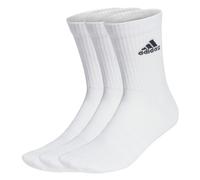adidas Unisex - Adulto Cushioned Crew Socks 3 Pairs, White / Black, 6.5-8