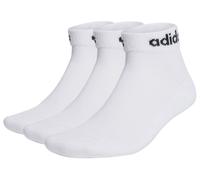 Calzini da tennis Adidas Linear Ankle Socks Cushioned 3P - Bianco (37-39)