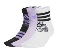 Calzini da tennis Adidas Young Animation Crew 3P - white/black/powder plum - Multicolore (31-33)