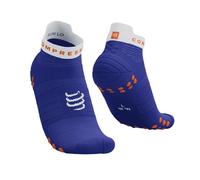 Calze Compressport Pro Racing v4.0 Run Low blu lilla - T2
