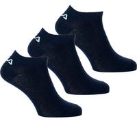 Fila 3 paia di calzini invisible sneaker socks calze unisex 35-46 - colori multipli: Colour: Black | Size: 43-46