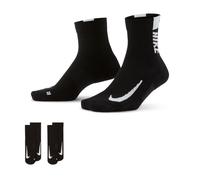 Calze alla caviglia da running Nike Multiplier (2 Paia) - Nero 38-42