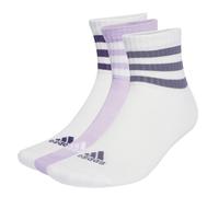 Calzini da tennis Skarpety Adidas 3-Stripes Cushioned Sportswear Low-Cut 3P - white/powder plum - Multicolore (31-33)